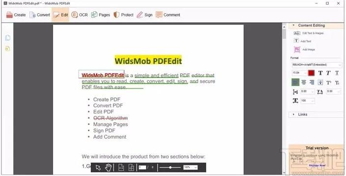 WidsMob PDFEdit下载,PDF编辑器,PDF编辑