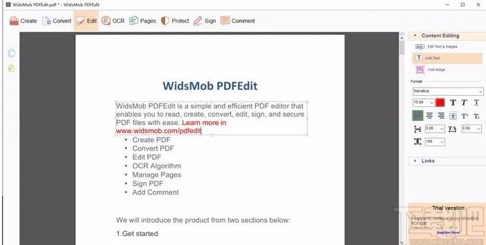WidsMob PDFEdit下载,PDF编辑器,PDF编辑