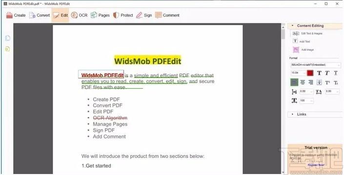 WidsMob PDFEdit下载,PDF编辑器,PDF编辑