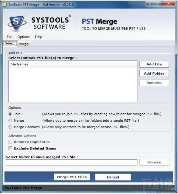 SysTools PST Merge下载,PST文件合并工具,PST文件合并